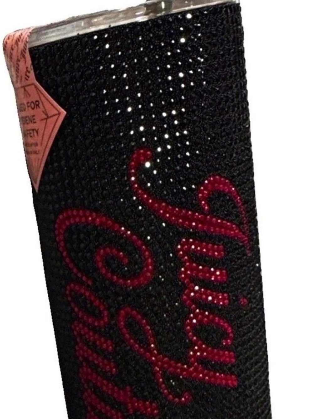 NWT Juicy Couture Black Rhinestone Bling